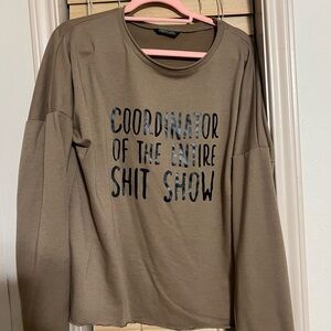 Brown Graphic Sweatshirt